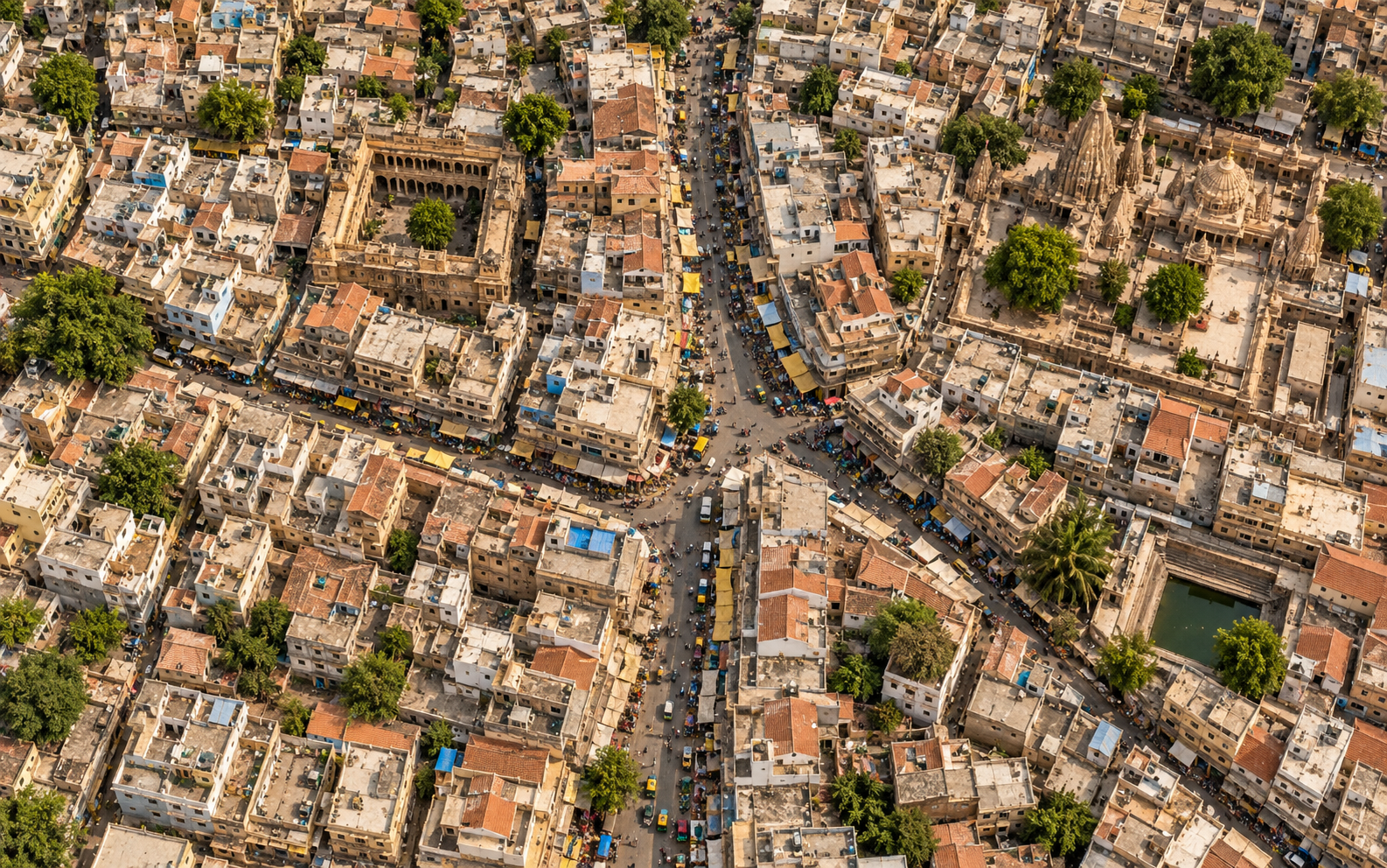 Aerial view representing Sai Agro's Gujarat roots