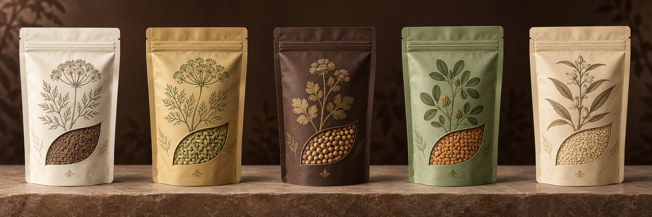 Spice pack formats ready for different markets